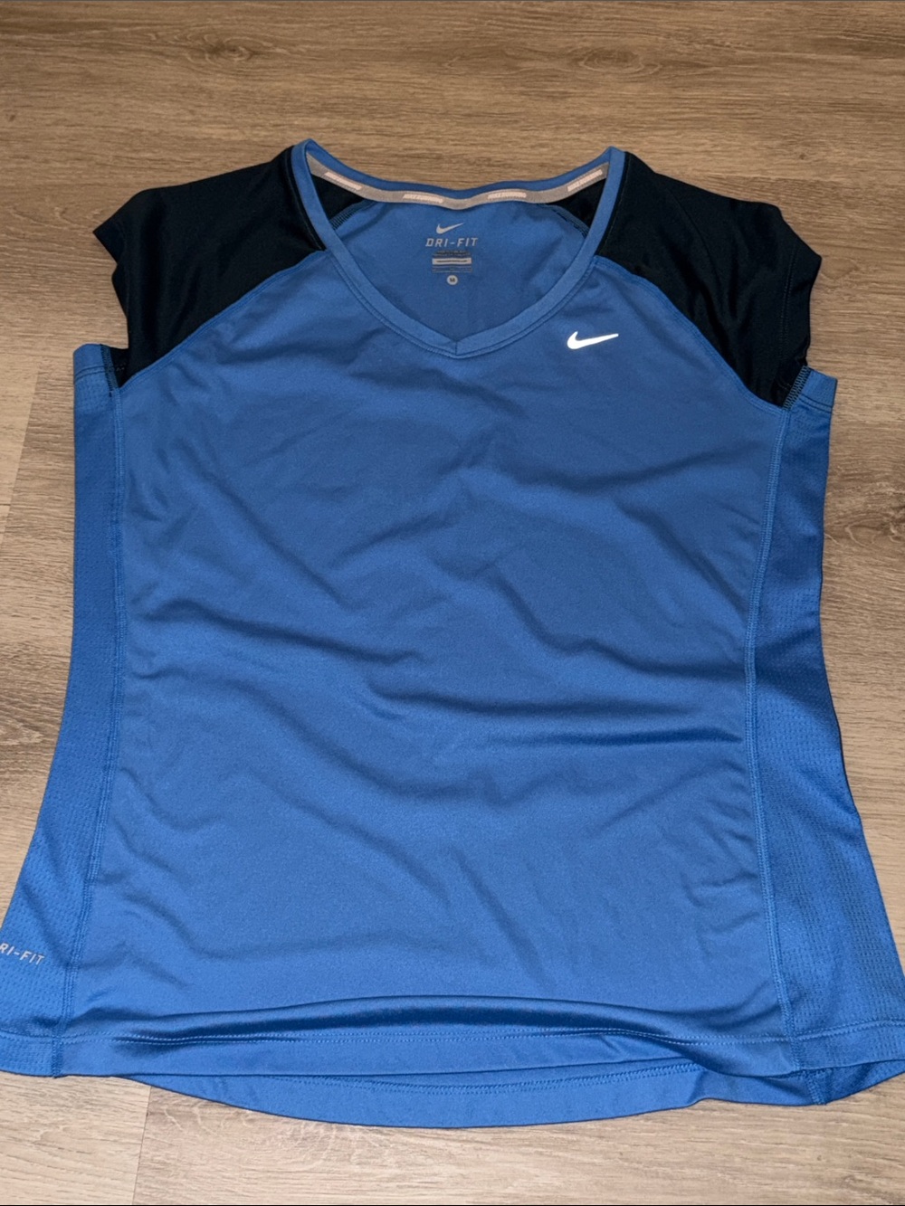 Nike Women's Short Sleeve Dri-FIT Tee in Blue and navy